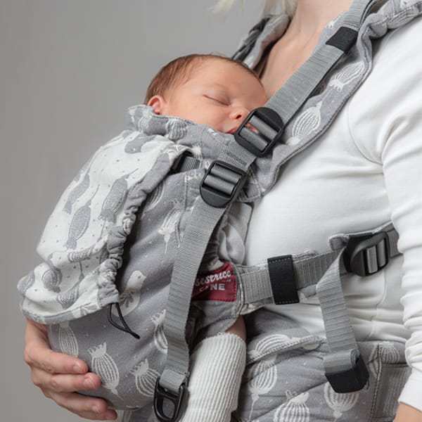 Ergonomické detské nosítko Sestrice Carrier Poppy Grey