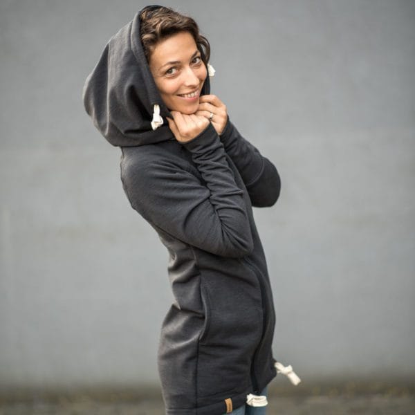 Sestrice Smart Hoodie 01 Anthracite, babywearing