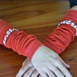 Merino návleky Red