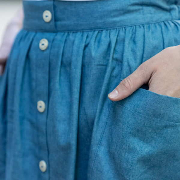 Smart Skirt Light Denim
