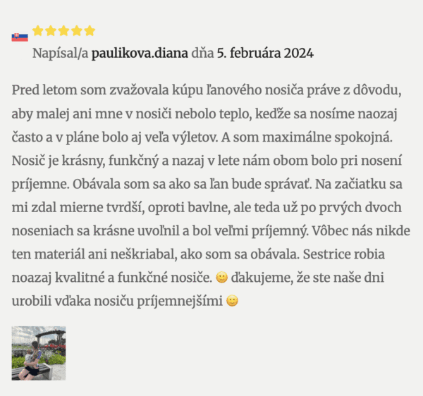 Carrier ľanový - recenzia