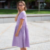 Sestrice Smart Dress 01, mušelínové pohodlné šaty, slow fashion, Lavender Blush – 2