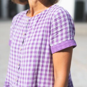 Sestrice Smart Dress 01, mušelínové pohodlné šaty, slow fashion, Lavender Blush – 6