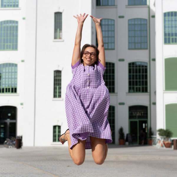 Sestrice Smart Dress 01, mušelínové pohodlné šaty, slow fashion, Lavender Blush – 5