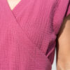 Smart Dress 05, zavinovacie šaty, slow fashion, Dusty Rose mušelín – 7