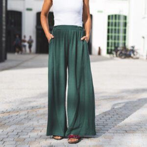 Smart Trousers 03 UNI – Sage, smart slow fashion, pohodlné nohavice, kvalitný materiál – 3