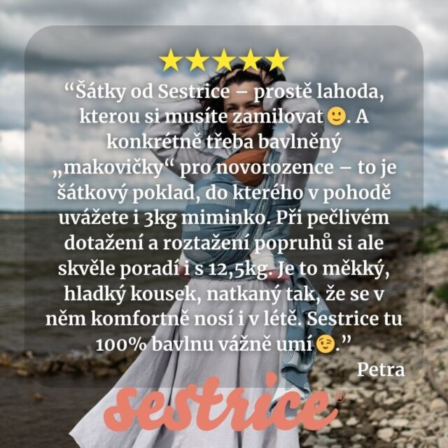 Sestrice wrap satka na nosenie