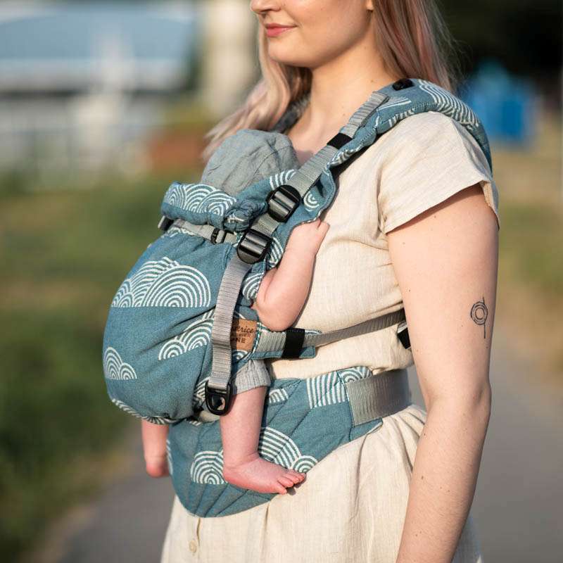Sestrice_Carrier_Clouds_Petrol-6 Sestrice Clouds Petrol Carrier One, babywearing