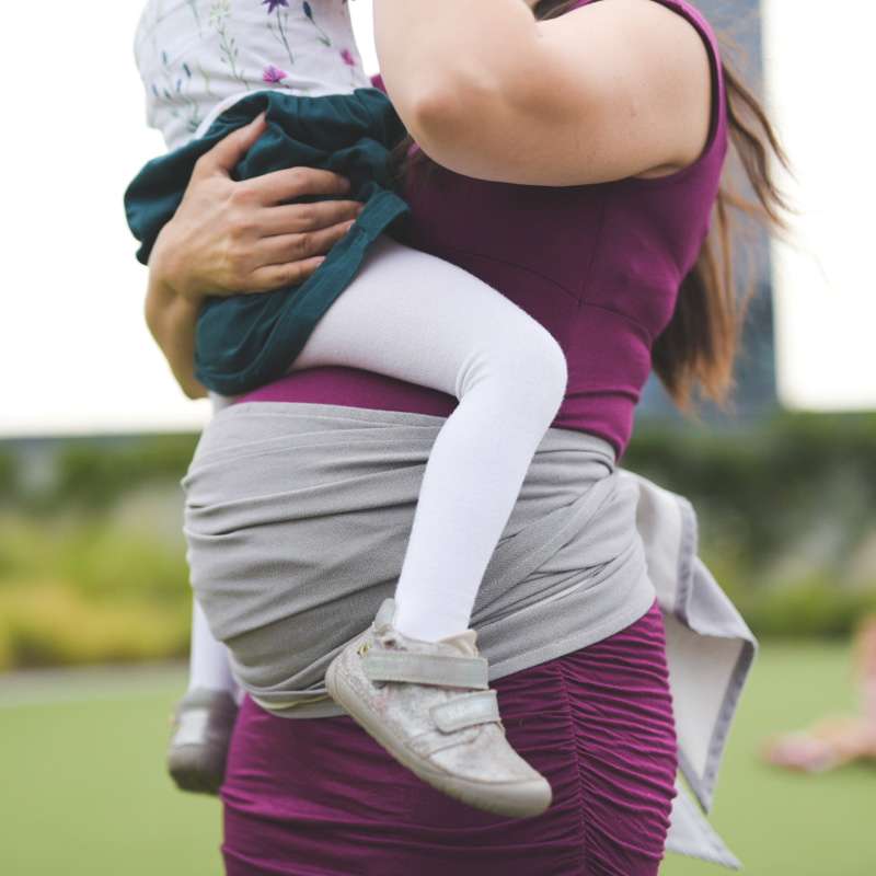 Fyziošatek Sestrice Pure Grey, vazani bruška, belly wrapping