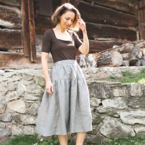 Sestrice Smart Skirt 05 Checkers UNI, slow fashion