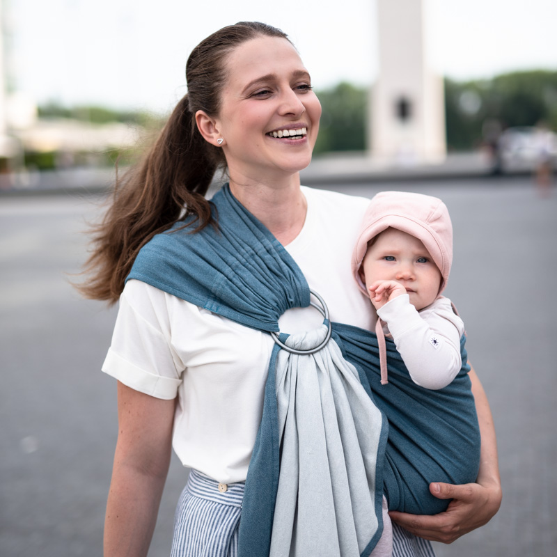 Ring Sling Sestrice Pure Petrol 8482 - Sestrice Ring Sling Sestrice